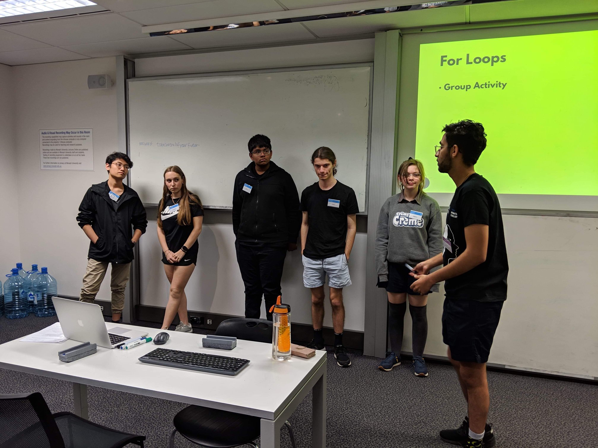 Photo of high school students participating in workshop